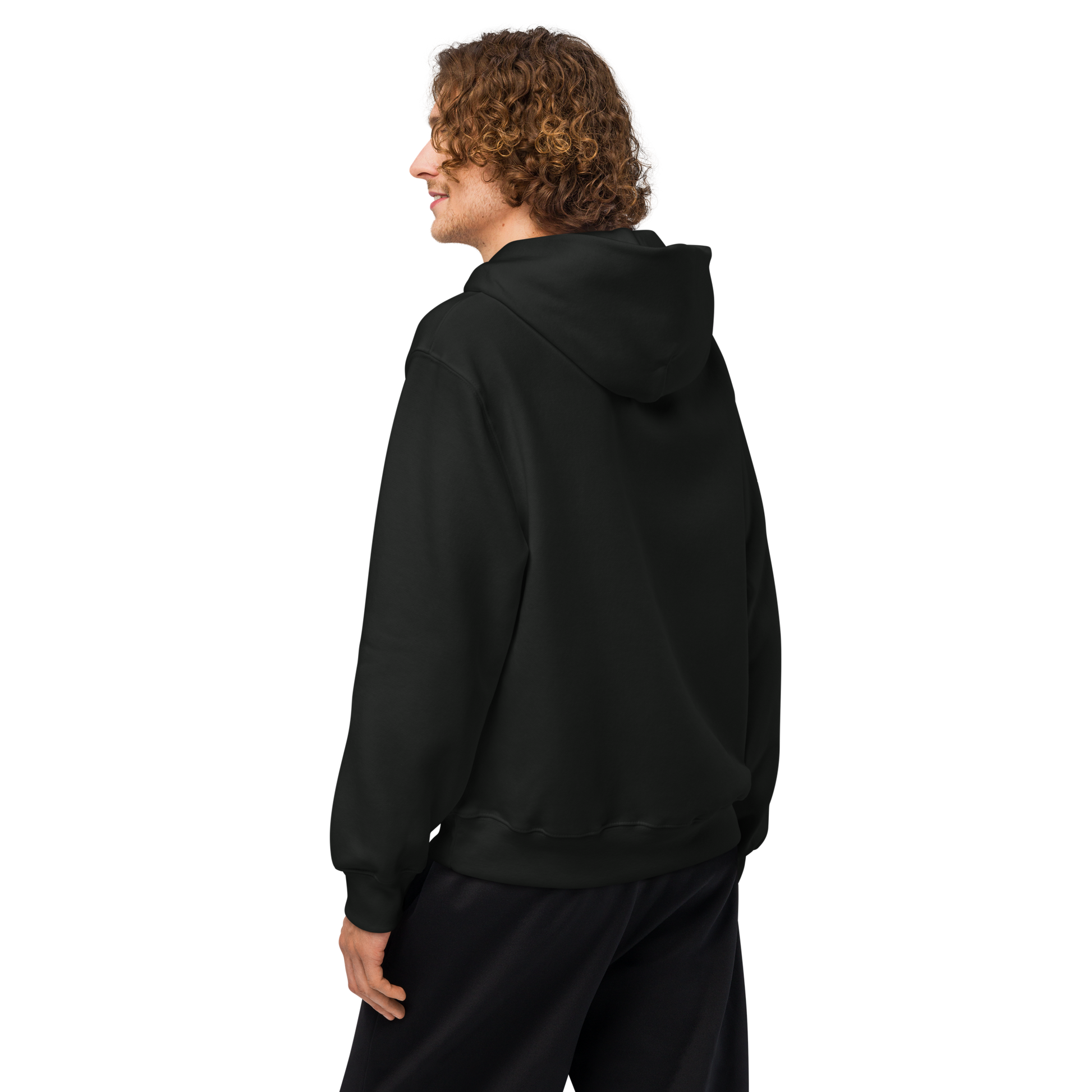 Athlete wearing black Field Hoodie 